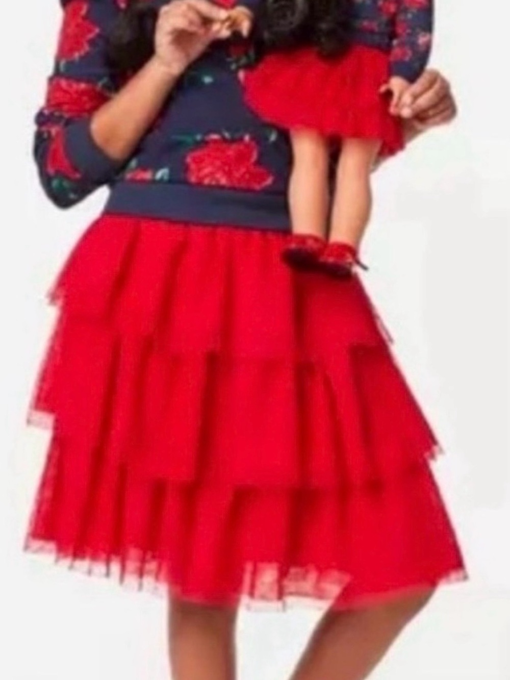 Nwt size 10 Janie and Jack American Girl Red Layered Tulle Skirt holiday